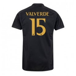 Strój piłkarski Real Madrid Federico Valverde #15 Koszulka Trzeciej 2023-24 Krótki Rękaw