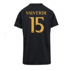 Strój piłkarski Real Madrid Federico Valverde #15 Koszulka Trzeciej damskie 2023-24 Krótki Rękaw