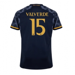 Strój piłkarski Real Madrid Federico Valverde #15 Koszulka Wyjazdowej 2023-24 Krótki Rękaw