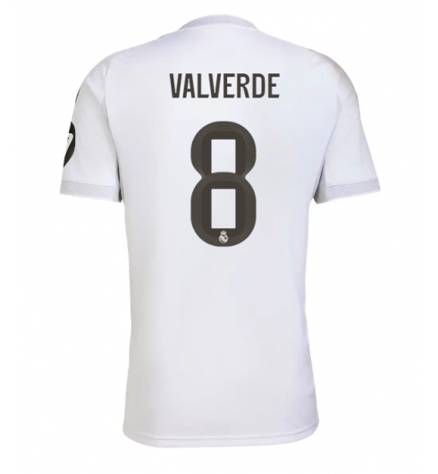 Strój piłkarski Real Madrid Federico Valverde #8 Koszulka Podstawowej 2025-26 Krótki Rękaw Strój piłkarski Real Madrid Federico Valverde #8 Koszulka Podstawowej 2025-26 Krótki Rękaw
