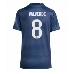 Strój piłkarski Real Madrid Federico Valverde #8 Koszulka Wyjazdowej damskie 2025-26 Krótki Rękaw