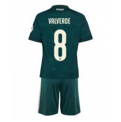 Strój piłkarski Real Madrid Federico Valverde #8 Koszulka Wyjazdowej dziecięce 2026-27 Krótki Rękaw (+ Krótkie spodenki)