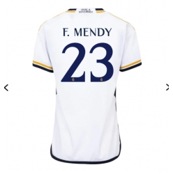 Strój piłkarski Real Madrid Ferland Mendy #23 Koszulka Podstawowej damskie 2023-24 Krótki Rękaw