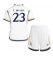 Strój piłkarski Real Madrid Ferland Mendy #23 Koszulka Podstawowej dziecięce 2023-24 Krótki Rękaw (+ Krótkie spodenki)