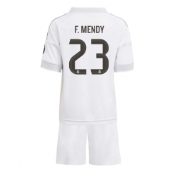 Strój piłkarski Real Madrid Ferland Mendy #23 Koszulka Podstawowej dziecięce 2025-26 Krótki Rękaw (+ Krótkie spodenki)