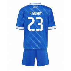 Strój piłkarski Real Madrid Ferland Mendy #23 Koszulka Trzeciej dziecięce 2025-26 Krótki Rękaw (+ Krótkie spodenki)