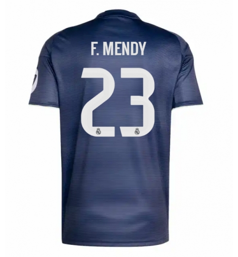 Strój piłkarski Real Madrid Ferland Mendy #23 Koszulka Wyjazdowej 2025-26 Krótki Rękaw Strój piłkarski Real Madrid Ferland Mendy #23 Koszulka Wyjazdowej 2025-26 Krótki Rękaw