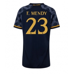 Strój piłkarski Real Madrid Ferland Mendy #23 Koszulka Wyjazdowej damskie 2023-24 Krótki Rękaw