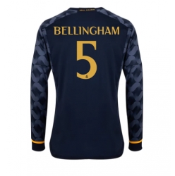 Strój piłkarski Real Madrid Jude Bellingham #5 Koszulka Wyjazdowej 2023-24 Długi Rękaw