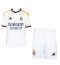 Strój piłkarski Real Madrid Koszulka Podstawowej dziecięce 2023-24 Krótki Rękaw (+ Krótkie spodenki)