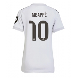 Strój piłkarski Real Madrid Kylian Mbappe #10 Koszulka Podstawowej damskie 2025-26 Krótki Rękaw