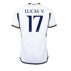 Strój piłkarski Real Madrid Lucas Vazquez #17 Koszulka Podstawowej 2023-24 Krótki Rękaw