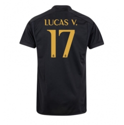 Strój piłkarski Real Madrid Lucas Vazquez #17 Koszulka Trzeciej 2023-24 Krótki Rękaw