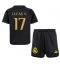Strój piłkarski Real Madrid Lucas Vazquez #17 Koszulka Trzeciej dziecięce 2023-24 Krótki Rękaw (+ Krótkie spodenki)