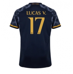 Strój piłkarski Real Madrid Lucas Vazquez #17 Koszulka Wyjazdowej 2023-24 Krótki Rękaw