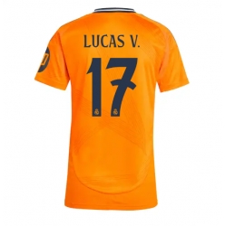 Strój piłkarski Real Madrid Lucas Vazquez #17 Koszulka Wyjazdowej damskie 2024-25 Krótki Rękaw