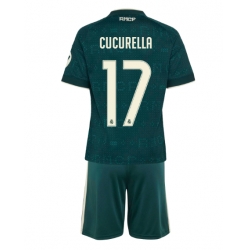 Strój piłkarski Real Madrid Marc Cucurella #17 Koszulka Wyjazdowej dziecięce 2026-27 Krótki Rękaw (+ Krótkie spodenki)