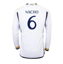 Strój piłkarski Real Madrid Nacho #6 Koszulka Podstawowej 2023-24 Długi Rękaw