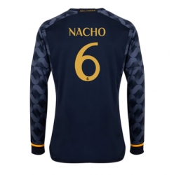 Strój piłkarski Real Madrid Nacho #6 Koszulka Wyjazdowej 2023-24 Długi Rękaw