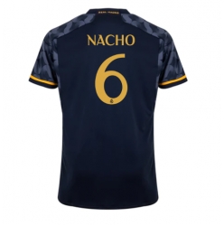 Strój piłkarski Real Madrid Nacho #6 Koszulka Wyjazdowej 2023-24 Krótki Rękaw