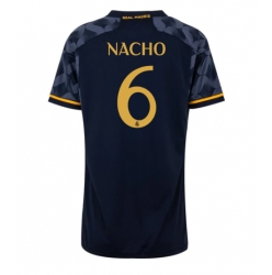 Strój piłkarski Real Madrid Nacho #6 Koszulka Wyjazdowej damskie 2023-24 Krótki Rękaw