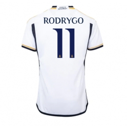 Strój piłkarski Real Madrid Rodrygo Goes #11 Koszulka Podstawowej 2023-24 Krótki Rękaw
