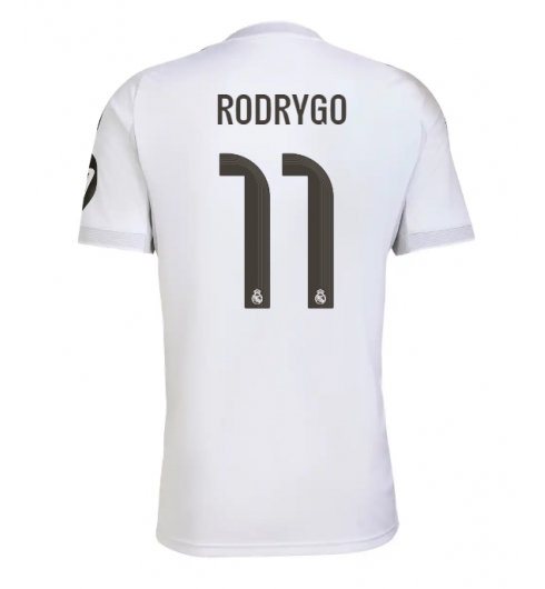 Strój piłkarski Real Madrid Rodrygo Goes #11 Koszulka Podstawowej 2025-26 Krótki Rękaw Strój piłkarski Real Madrid Rodrygo Goes #11 Koszulka Podstawowej 2025-26 Krótki Rękaw