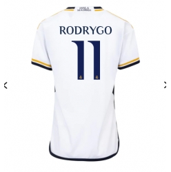 Strój piłkarski Real Madrid Rodrygo Goes #11 Koszulka Podstawowej damskie 2023-24 Krótki Rękaw