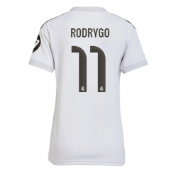 Strój piłkarski Real Madrid Rodrygo Goes #11 Koszulka Podstawowej damskie 2025-26 Krótki Rękaw