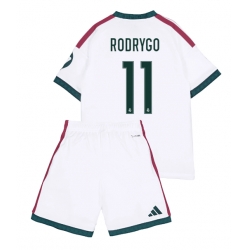 Strój piłkarski Real Madrid Rodrygo Goes #11 Koszulka Podstawowej dziecięce 2026-27 Krótki Rękaw (+ Krótkie spodenki)