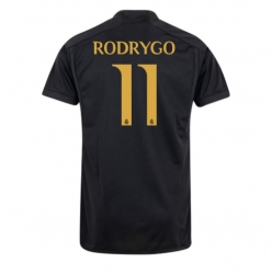 Strój piłkarski Real Madrid Rodrygo Goes #11 Koszulka Trzeciej 2023-24 Krótki Rękaw