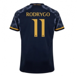 Strój piłkarski Real Madrid Rodrygo Goes #11 Koszulka Wyjazdowej 2023-24 Krótki Rękaw