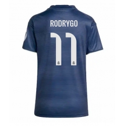 Strój piłkarski Real Madrid Rodrygo Goes #11 Koszulka Wyjazdowej damskie 2025-26 Krótki Rękaw