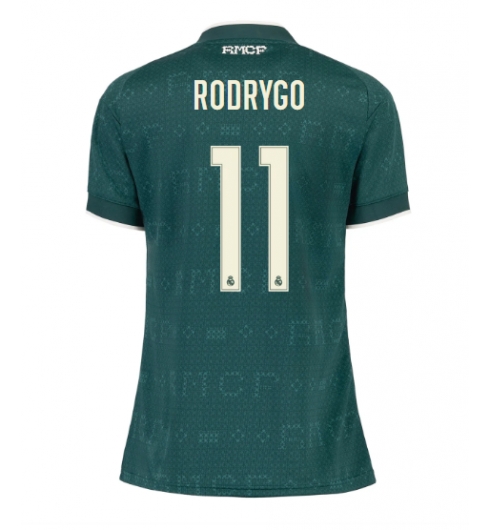 Strój piłkarski Real Madrid Rodrygo Goes #11 Koszulka Wyjazdowej damskie 2026-27 Krótki Rękaw Strój piłkarski Real Madrid Rodrygo Goes #11 Koszulka Wyjazdowej damskie 2026-27 Krótki Rękaw