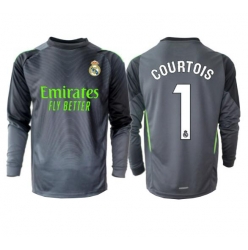 Strój piłkarski Real Madrid Thibaut Courtois #1 Bramkarskie Koszulka Trzeciej 2025-26 Długi Rękaw
