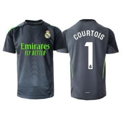 Strój piłkarski Real Madrid Thibaut Courtois #1 Bramkarskie Koszulka Trzeciej 2025-26 Krótki Rękaw