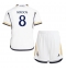 Strój piłkarski Real Madrid Toni Kroos #8 Koszulka Podstawowej dziecięce 2023-24 Krótki Rękaw (+ Krótkie spodenki)
