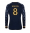 Strój piłkarski Real Madrid Toni Kroos #8 Koszulka Wyjazdowej 2023-24 Długi Rękaw