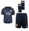 Strój piłkarski Real Madrid Toni Kroos #8 Koszulka Wyjazdowej dziecięce 2023-24 Krótki Rękaw (+ Krótkie spodenki)