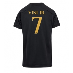 Strój piłkarski Real Madrid Vinicius Junior #7 Koszulka Trzeciej damskie 2023-24 Krótki Rękaw