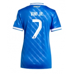 Strój piłkarski Real Madrid Vinicius Junior #7 Koszulka Trzeciej damskie 2025-26 Krótki Rękaw