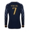 Strój piłkarski Real Madrid Vinicius Junior #7 Koszulka Wyjazdowej 2023-24 Długi Rękaw
