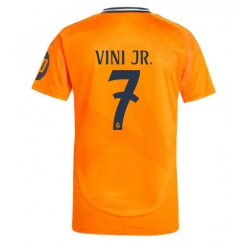 Strój piłkarski Real Madrid Vinicius Junior #7 Koszulka Wyjazdowej 2024-25 Krótki Rękaw