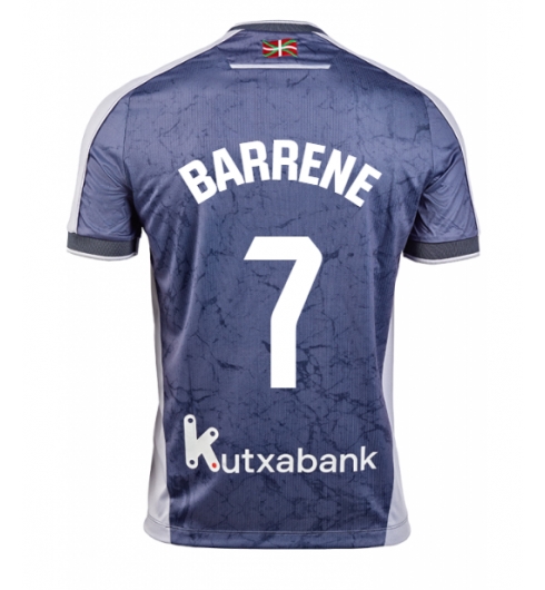 Strój piłkarski Real Sociedad Ander Barrenetxea #7 Koszulka Wyjazdowej 2025-26 Krótki Rękaw Strój piłkarski Real Sociedad Ander Barrenetxea #7 Koszulka Wyjazdowej 2025-26 Krótki Rękaw