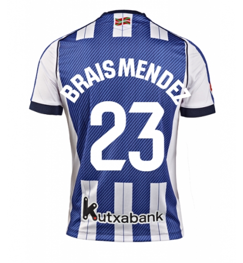 Strój piłkarski Real Sociedad Brais Mendez #23 Koszulka Podstawowej 2025-26 Krótki Rękaw Strój piłkarski Real Sociedad Brais Mendez #23 Koszulka Podstawowej 2025-26 Krótki Rękaw