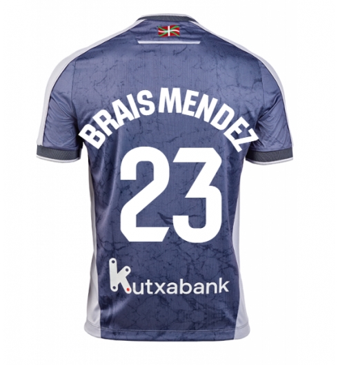 Strój piłkarski Real Sociedad Brais Mendez #23 Koszulka Wyjazdowej 2025-26 Krótki Rękaw Strój piłkarski Real Sociedad Brais Mendez #23 Koszulka Wyjazdowej 2025-26 Krótki Rękaw