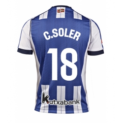 Strój piłkarski Real Sociedad Carlos Soler #18 Koszulka Podstawowej 2025-26 Krótki Rękaw