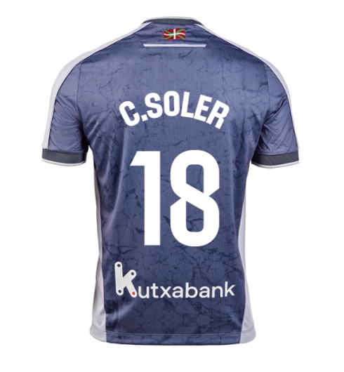 Strój piłkarski Real Sociedad Carlos Soler #18 Koszulka Wyjazdowej 2025-26 Krótki Rękaw Strój piłkarski Real Sociedad Carlos Soler #18 Koszulka Wyjazdowej 2025-26 Krótki Rękaw