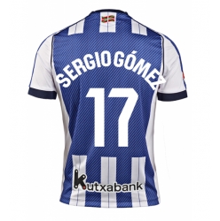 Strój piłkarski Real Sociedad Sergio Gomez #17 Koszulka Podstawowej 2025-26 Krótki Rękaw