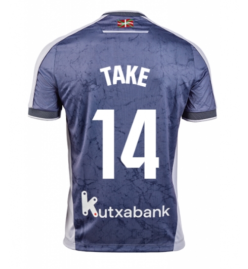 Strój piłkarski Real Sociedad Takefusa Kubo #14 Koszulka Wyjazdowej 2025-26 Krótki Rękaw Strój piłkarski Real Sociedad Takefusa Kubo #14 Koszulka Wyjazdowej 2025-26 Krótki Rękaw